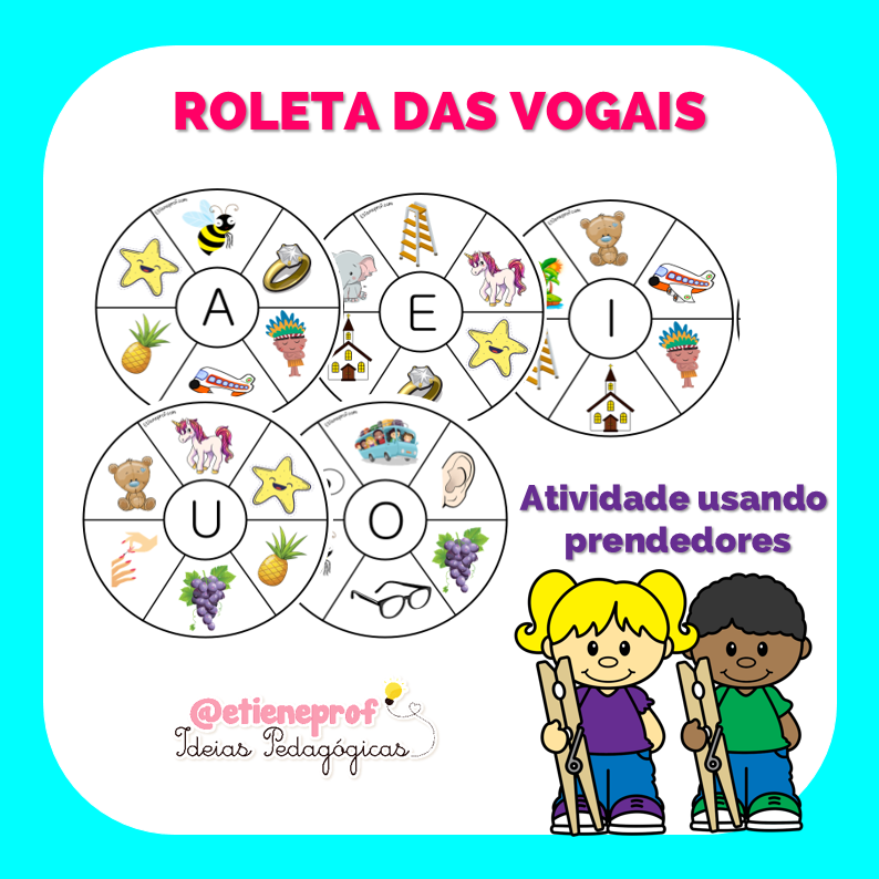 ROLETA DAS VOGAIS - Lojinha do Professor